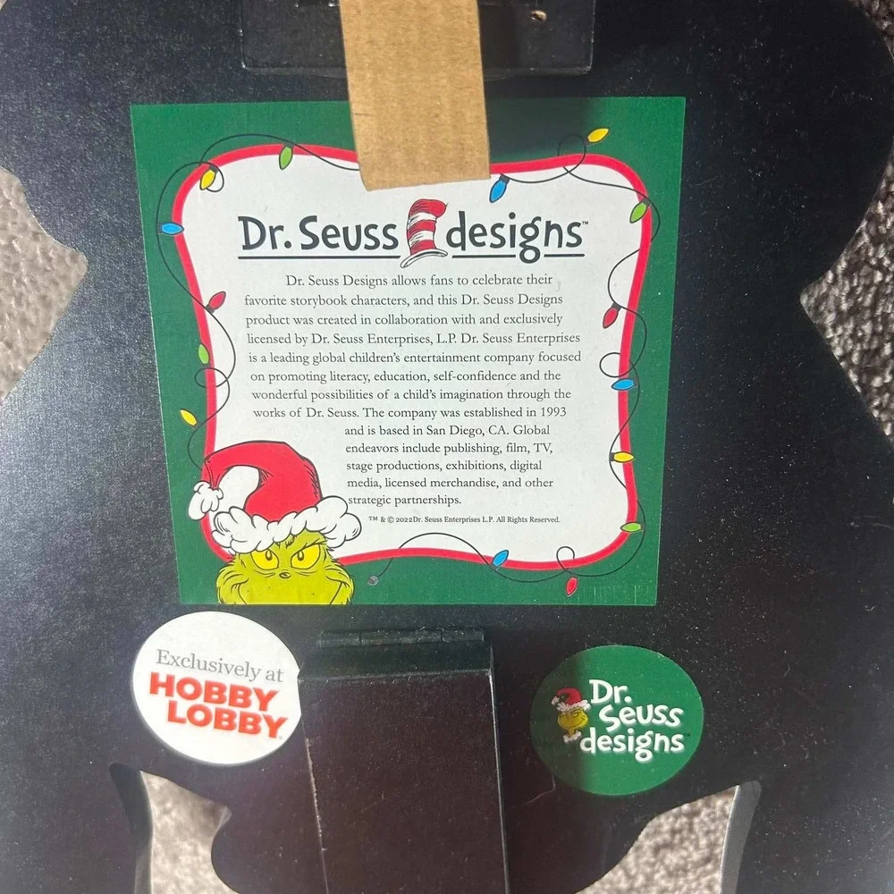 Dr. Seuss Designs Max the Dog Christmas Floor Decor Orange Large 28.5in Holiday